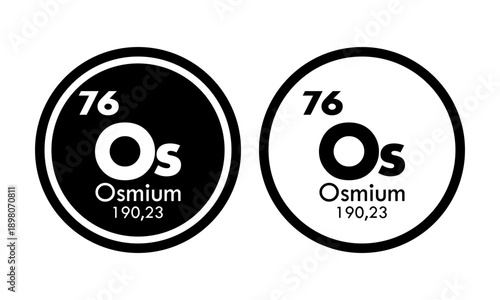osmium icon set. vector template illustration  for web design