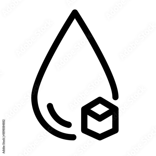 Sugar Content Icon Line Style Minimalist Design