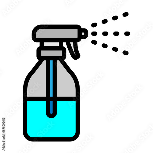 Disinfectant Spray Vector Filled Icon Design
