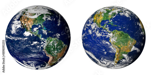 Photos Earth globes isolated on png background