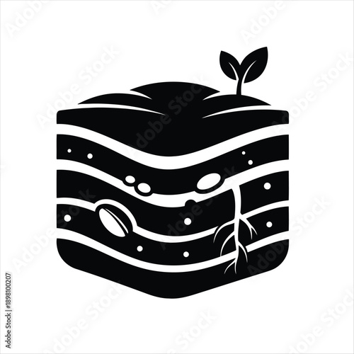 Soil Layer Conservation Logo Symbol for Regenerative Ecology Brands