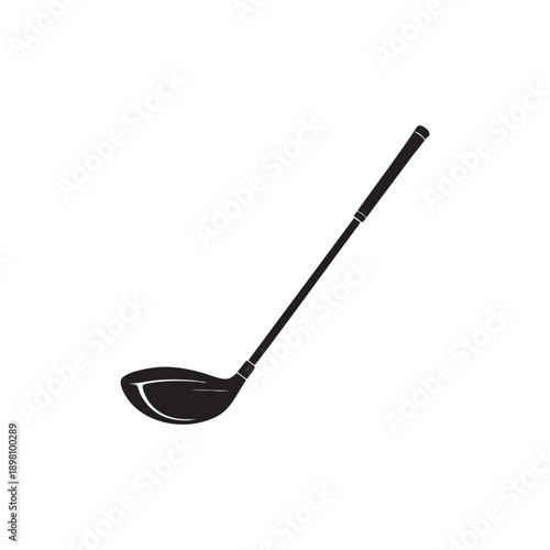 Dynamic Golf Club Silhouette Vector Playful Athletic Element for Sports and Recreation Themes Capturing the Essence of a Perfect Swing and Competitive Spirit