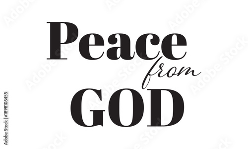 Biblical Phrase, Christian typography for banner, poster, photo overlay, apparel design	