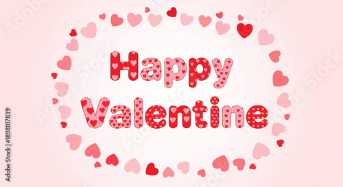 Romantic pink hearts and fluffy clouds background for Valentine's Day or love-themed events