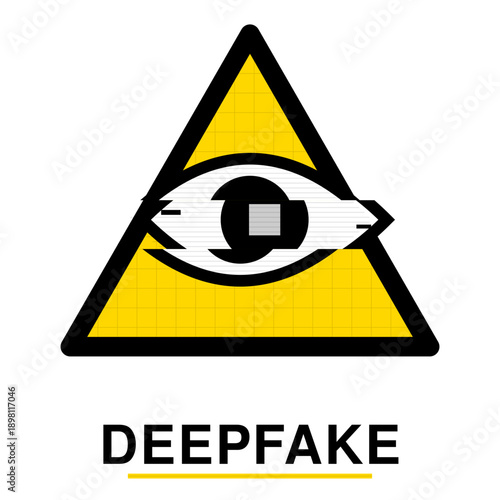 Deepfake Detection and Digital Media Manipulation Concept Illustration