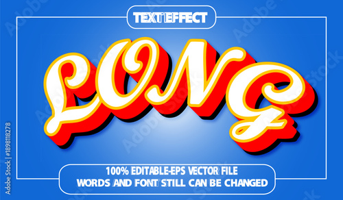 Text effect long festive business promotion design illustration