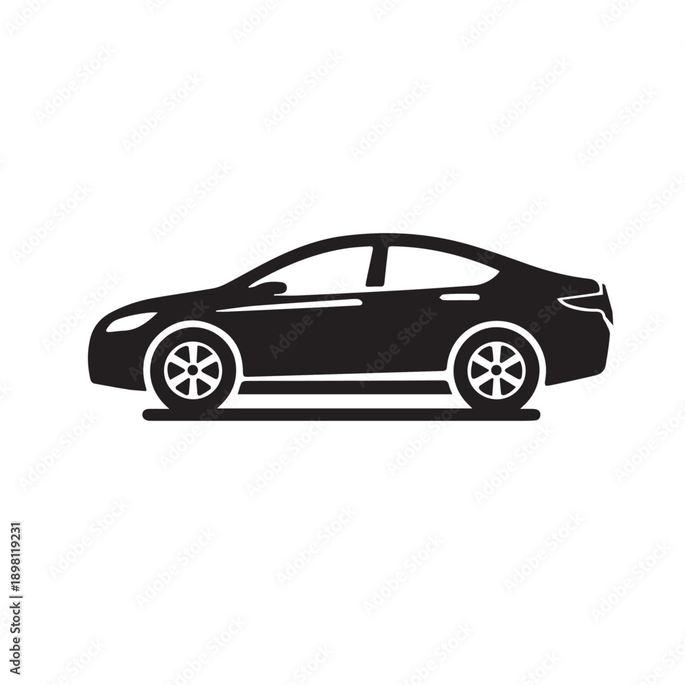 Fototapeta premium black sports car