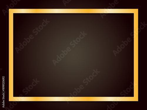 黒背景に金のラインフレーム 高級感ラグジュアリー背景