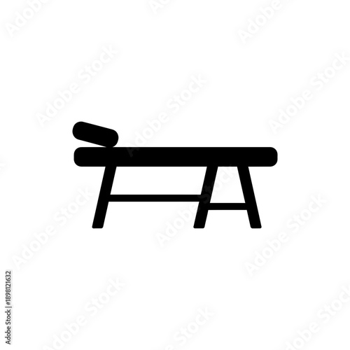 Massage Table Therapy Wellness Icon
