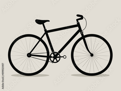 vintage bicycle silhouette