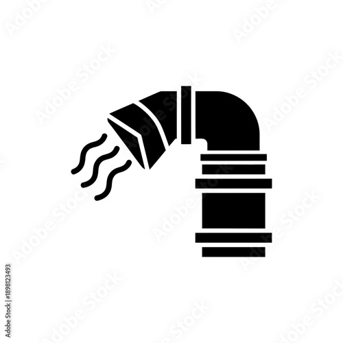 Ventilation Duct Icon Airflow Exhaust Pipe