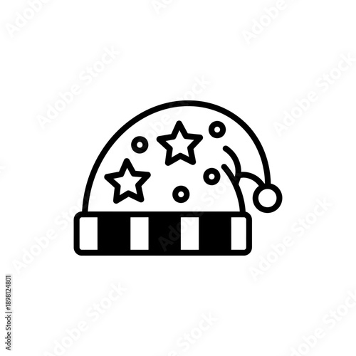 Sleep Cap Icon Nighttime Rest and Bedtime Symbol
