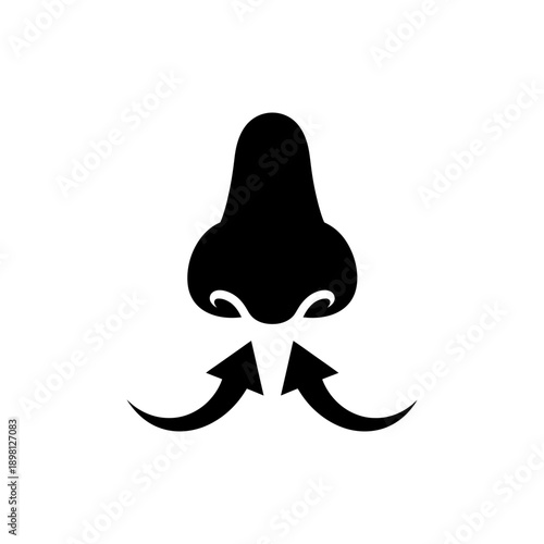 Breathing Nose Icon Inhalation Symbol