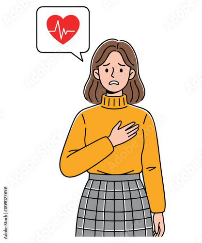 Heart Health Care Vector Illustration