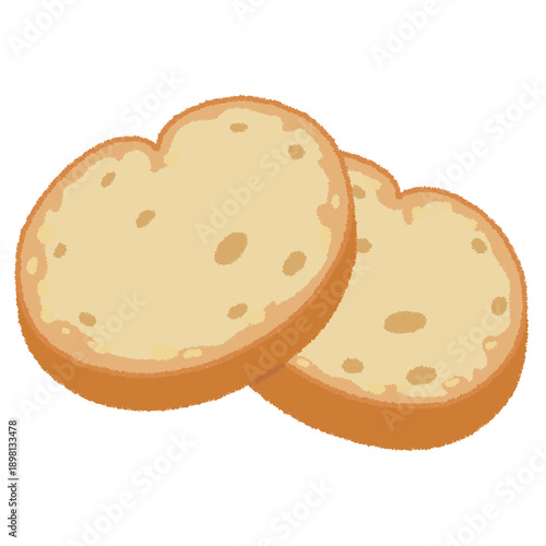 ラスクのイラスト