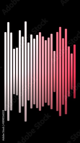 Sound wave graphic audio visualizer.