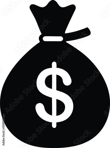 Money Bag with Dollar Sign Icon
