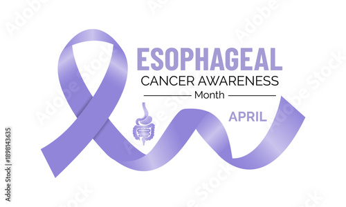 Esophageal Cancer Awareness Month highlights the importance of early detection, prevention, and informed care Design for banner, cards, prints, social media, poster, flyer and background design templa