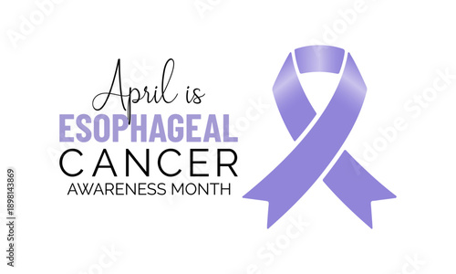 Esophageal Cancer Awareness Month highlights the importance of early detection, prevention, and informed care Design for banner, cards, prints, social media, poster, flyer and background design templa
