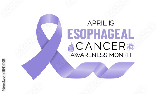 Esophageal Cancer Awareness Month highlights the importance of early detection, prevention, and informed care Design for banner, cards, prints, social media, poster, flyer and background design templa