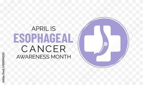 Esophageal Cancer Awareness Month highlights the importance of early detection, prevention, and informed care Design for banner, cards, prints, social media, poster, flyer and background design templa