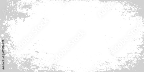 Abstract grunge design featuring a black ink splash with liquid bubbles and dirty paint textures inside a vintage frame pattern