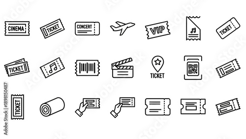 Collection of various ticket stubs.