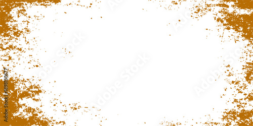 Abstract green watercolor background featuring a grunge paint splash texture and a decorative ink splatter frame on an artistic paper vector backdrop