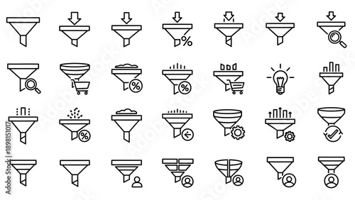 Collection of Wheelbarrow Icons in Various Designs.