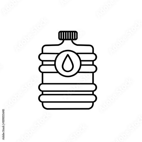 Water usage contour icon
