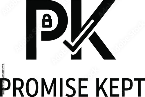 Promise Kept fountain pen typography design vector illustration for trust integrity legal contracts and business commitment on transparent background.