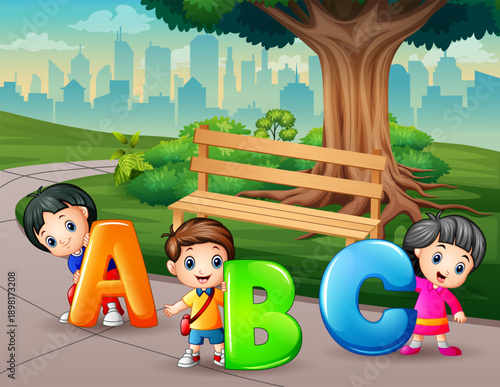 children on the playground