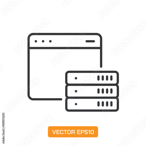 Website Icons. Thin Line Symbol Elements Collection.