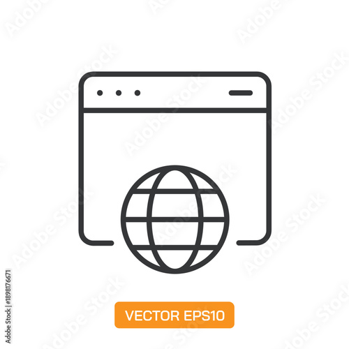 Website Icons. Thin Line Symbol Elements Collection.