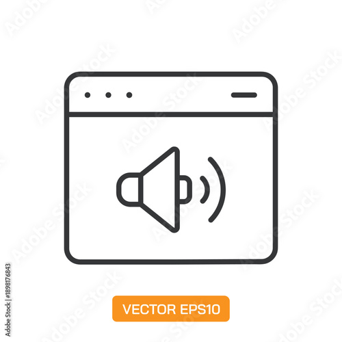 Website Icons. Thin Line Symbol Elements Collection.