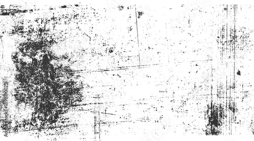 Black speckle and line texture on white background with grunge effect abstract