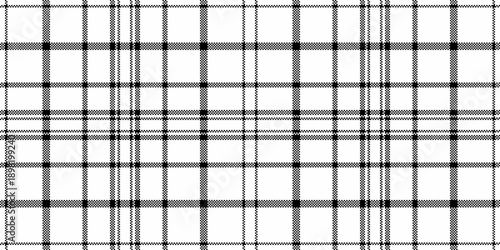 Serene tartan check plaid, new year background vector fabric. Advertisement texture seamless textile pattern in white and black colors.