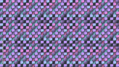 Vibrant 3D geometric pattern with pastel colors and diagonal shapes