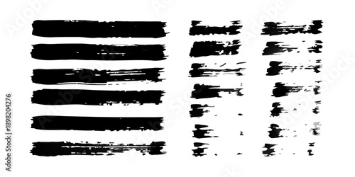 Abstract black and white image featuring fragmented animal shapes and text