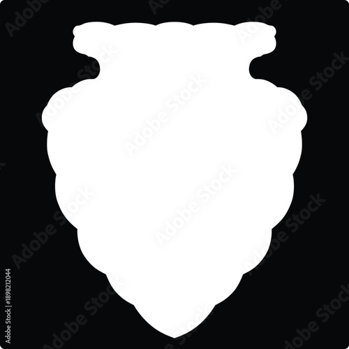 Montana State Secondary Highway Marker Blank Template Editable Vector