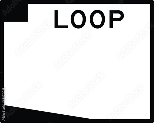 Arizona Loop State Secondary Highway Marker Blank Template Editable Vector
