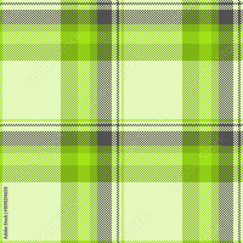 Conceptual seamless background tartan, uk textile plaid pattern. Grand fabric check texture vector in light and lime colors.