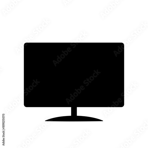 Ultra-Slim LCD Monitor Vector Illustration
