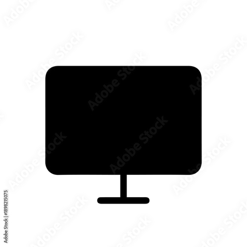 Creative LCD Screen Monitor Vector Illustration
