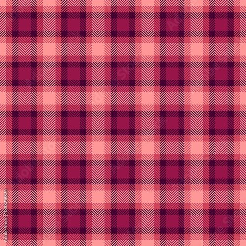Overlayed textile pattern background, diamond vector check seamless. Japan texture fabric plaid tartan in red and dark colors.