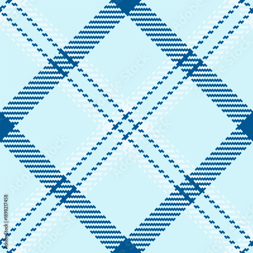 Father background pattern tartan, uniform seamless plaid vector. Occupation textile check fabric texture in light and cyan colors.