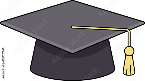 Academic Graduation Cap Mortarboard Icon