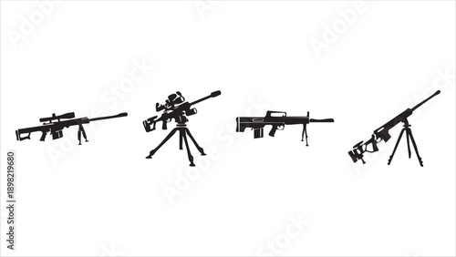 Set of black and white silhouette icons depicting various types of bombs and aerial ordnance on a white background