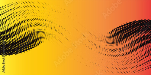 light yellow and orange black brush wrap car sticker pattern abstract banner sporty lines light yellow and orange black color combination grunge brush pattern,  Eps 10.