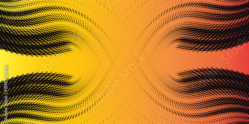light yellow and orange black brush wrap car sticker pattern abstract banner sporty lines light yellow and orange black color combination grunge brush pattern,  Eps 10, Modern.
